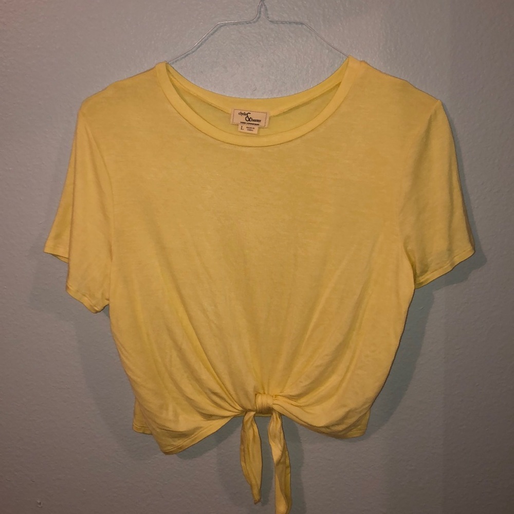 Yellow tee